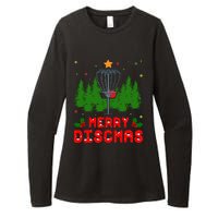 Merry Discmas Funny Christmas Xmas Frisbee Golfer Player Womens CVC Long Sleeve Shirt