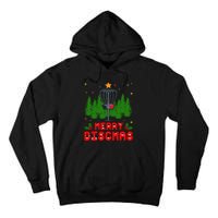 Merry Discmas Funny Christmas Xmas Frisbee Golfer Player Tall Hoodie