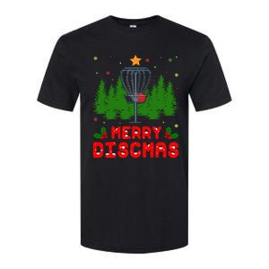 Merry Discmas Funny Christmas Xmas Frisbee Golfer Player Softstyle CVC T-Shirt