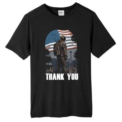 Memorial Day Fallen Veteran Soldier Us Flag 4th Of July Gift Tall Fusion ChromaSoft Performance T-Shirt