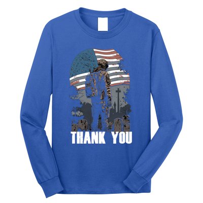 Memorial Day Fallen Veteran Soldier Us Flag 4th Of July Gift Long Sleeve Shirt