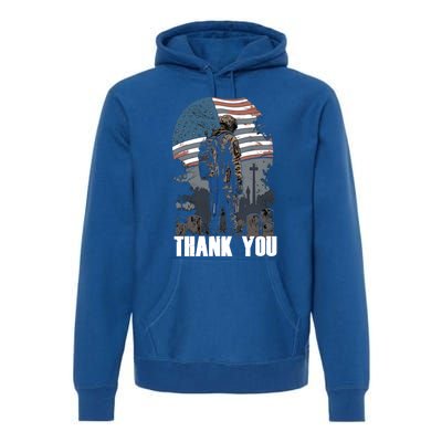 Memorial Day Fallen Veteran Soldier Us Flag 4th Of July Gift Premium Hoodie