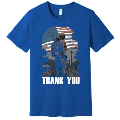 Memorial Day Fallen Veteran Soldier Us Flag 4th Of July Gift Premium T-Shirt