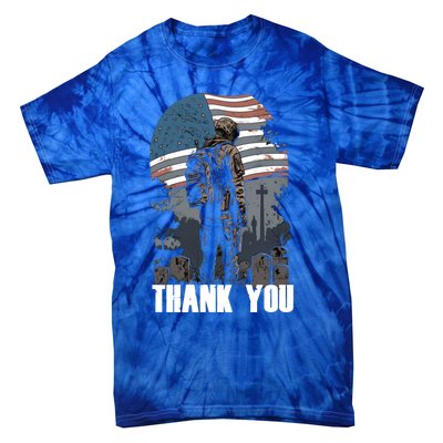 Memorial Day Fallen Veteran Soldier Us Flag 4th Of July Gift Tie-Dye T-Shirt