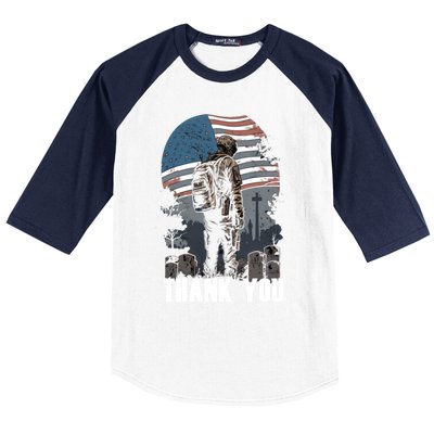 Memorial Day Fallen Veteran Soldier Us Flag 4th Of July Gift Baseball Sleeve Shirt