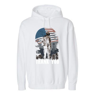 Memorial Day Fallen Veteran Soldier Us Flag 4th Of July Gift Garment-Dyed Fleece Hoodie