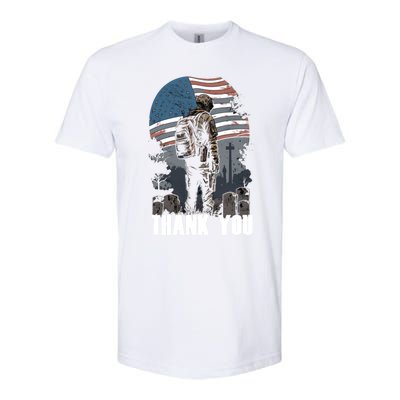 Memorial Day Fallen Veteran Soldier Us Flag 4th Of July Gift Softstyle® CVC T-Shirt