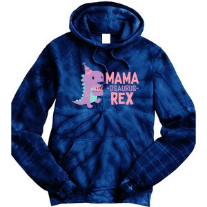 Mama Dinosaur Family Matching Birthday Party Daughters Tie Dye Hoodie