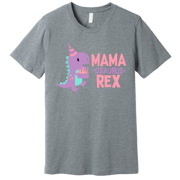 Mama Dinosaur Family Matching Birthday Party Daughters Premium T-Shirt