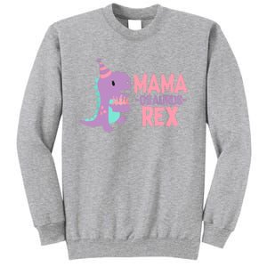 Mama Dinosaur Family Matching Birthday Party Daughters Tall Sweatshirt