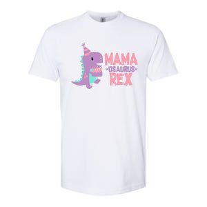 Mama Dinosaur Family Matching Birthday Party Daughters Softstyle CVC T-Shirt