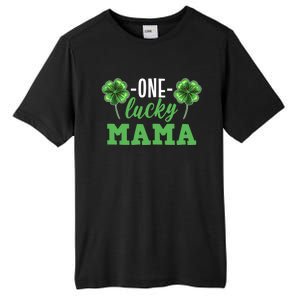 Mothers Day For Mom One Lucky Mama St Patricks Day Gift Tall Fusion ChromaSoft Performance T-Shirt