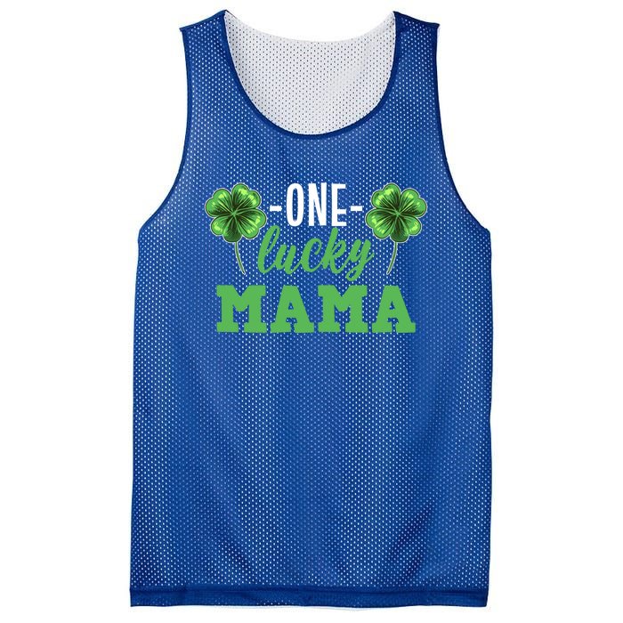 Mothers Day For Mom One Lucky Mama St Patricks Day Gift Mesh Reversible Basketball Jersey Tank