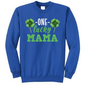 Mothers Day For Mom One Lucky Mama St Patricks Day Gift Tall Sweatshirt