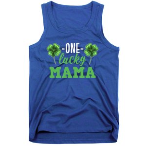 Mothers Day For Mom One Lucky Mama St Patricks Day Gift Tank Top