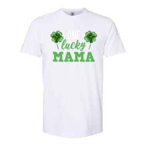 Mothers Day For Mom One Lucky Mama St Patricks Day Gift Softstyle CVC T-Shirt