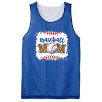 Mothers Day Funny Gift Distressed Leopard Pattern Baseball Mom Gift Mesh Reversible Basketball Jersey Tank