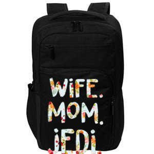 Mothers Day Flower Floral Wife Mom Jedi Impact Tech Backpack