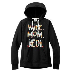 Mothers Day Flower Floral Wife Mom Jedi Women's Fleece Hoodie