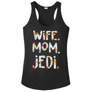 Mothers Day Flower Floral Wife Mom Jedi Ladies PosiCharge Competitor Racerback Tank