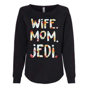 Mothers Day Flower Floral Wife Mom Jedi Womens California Wash Sweatshirt