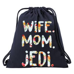 Mothers Day Flower Floral Wife Mom Jedi Drawstring Bag