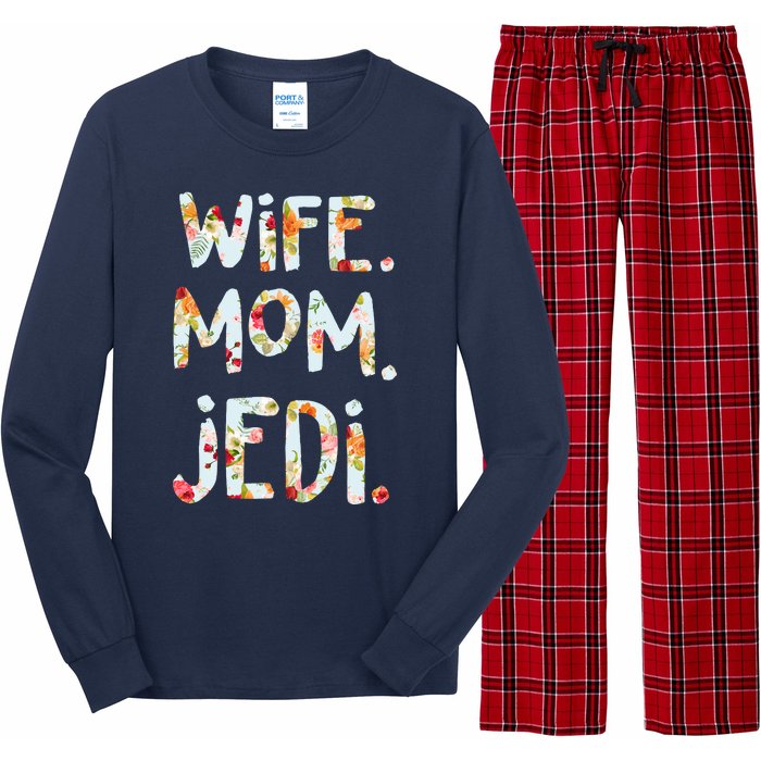 Mothers Day Flower Floral Wife Mom Jedi Long Sleeve Pajama Set