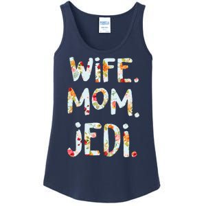 Mothers Day Flower Floral Wife Mom Jedi Ladies Essential Tank