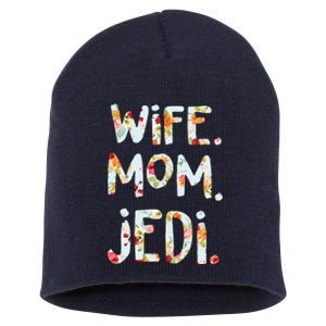 Mothers Day Flower Floral Wife Mom Jedi Short Acrylic Beanie