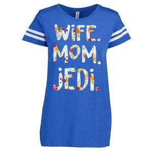 Mothers Day Flower Floral Wife Mom Jedi Enza Ladies Jersey Football T-Shirt