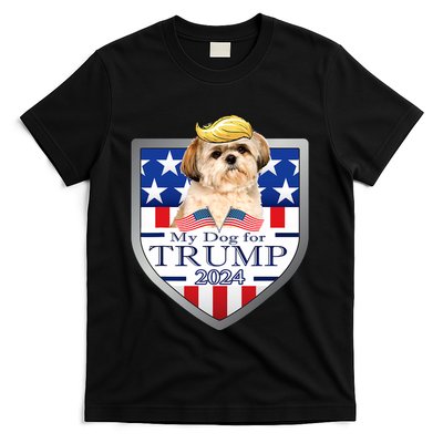 My Dog For Trump 2024 Shih Tzu T-Shirt