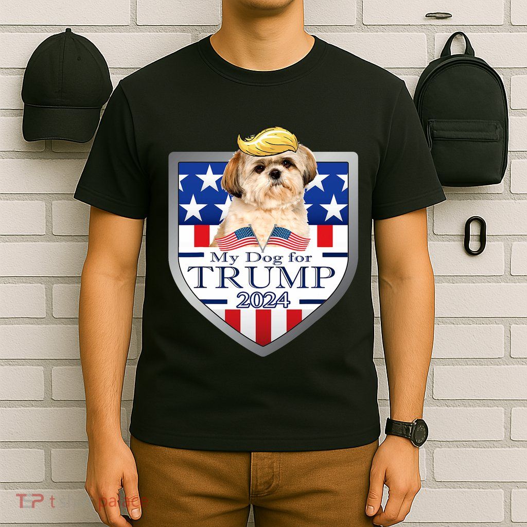 My Dog For Trump 2024 Shih Tzu T-Shirt