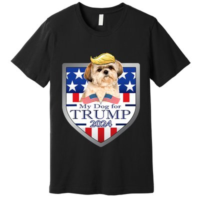 My Dog For Trump 2024 Shih Tzu Premium T-Shirt