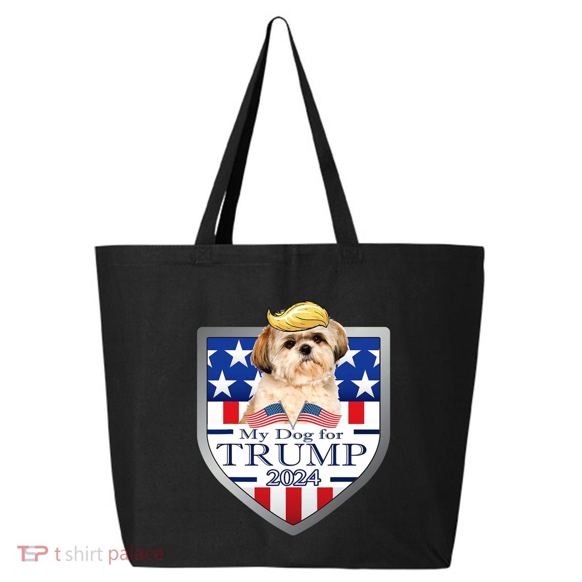 My Dog For Trump 2024 Shih Tzu 25L Jumbo Tote