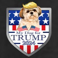 My Dog For Trump 2024 Shih Tzu 25L Jumbo Tote