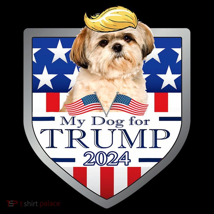 My Dog For Trump 2024 Shih Tzu Short Acrylic Beanie