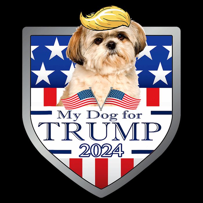 My Dog For Trump 2024 Shih Tzu Zip Tote Bag