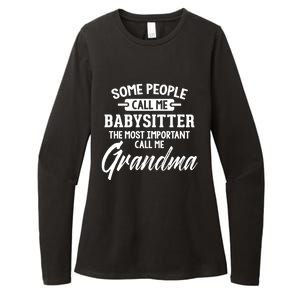 Mothers Day Funny Gift Sitter Grandma Meaningful Gift Womens CVC Long Sleeve Shirt