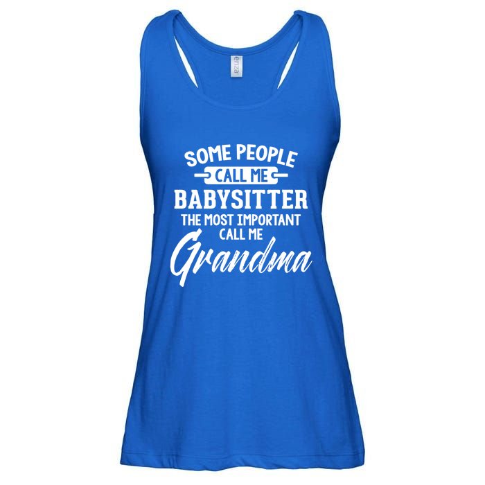 Mothers Day Funny Gift Sitter Grandma Meaningful Gift Ladies Essential Flowy Tank