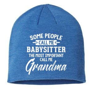 Mothers Day Funny Gift Sitter Grandma Meaningful Gift Sustainable Beanie