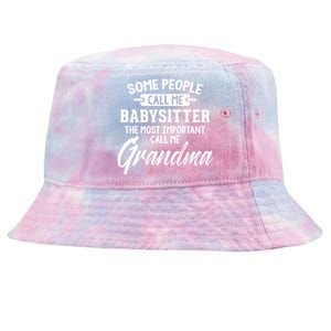 Mothers Day Funny Gift Sitter Grandma Meaningful Gift Tie-Dyed Bucket Hat