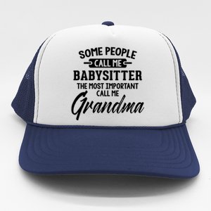 Mothers Day Funny Gift Sitter Grandma Meaningful Gift Trucker Hat