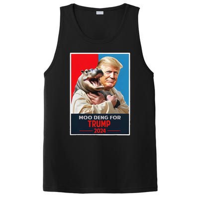 Moo Deng For Trump 2024 Moo Deng 2024 Cute Baby Hippo PosiCharge Competitor Tank