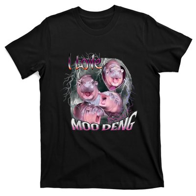 Moo Dang Funny Dwarf Baby Hippo In The Zoo T-Shirt