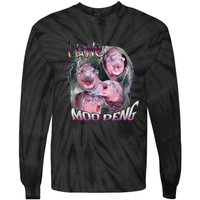 Moo Dang Funny Dwarf Baby Hippo In The Zoo Tie-Dye Long Sleeve Shirt