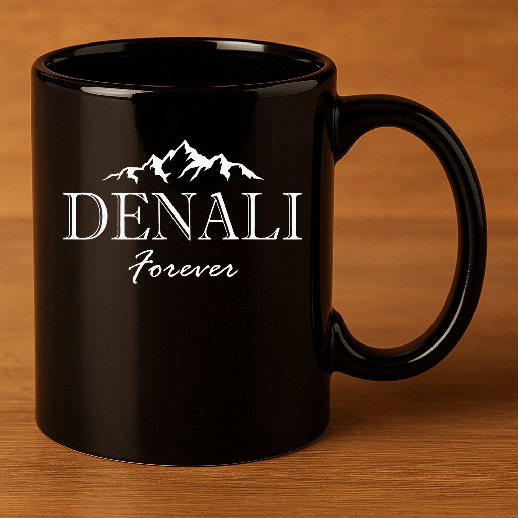 Mount Denali Forever National Park Alaska  11oz C Handle Ceramic Mug