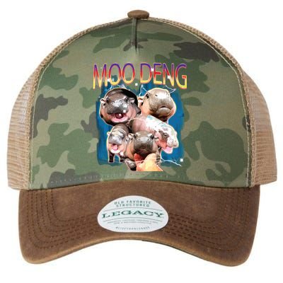 Moo Deng Funny Moodeng Baby Pygmy Hippo Cute Zoo Bootleg Legacy Tie Dye Trucker Hat