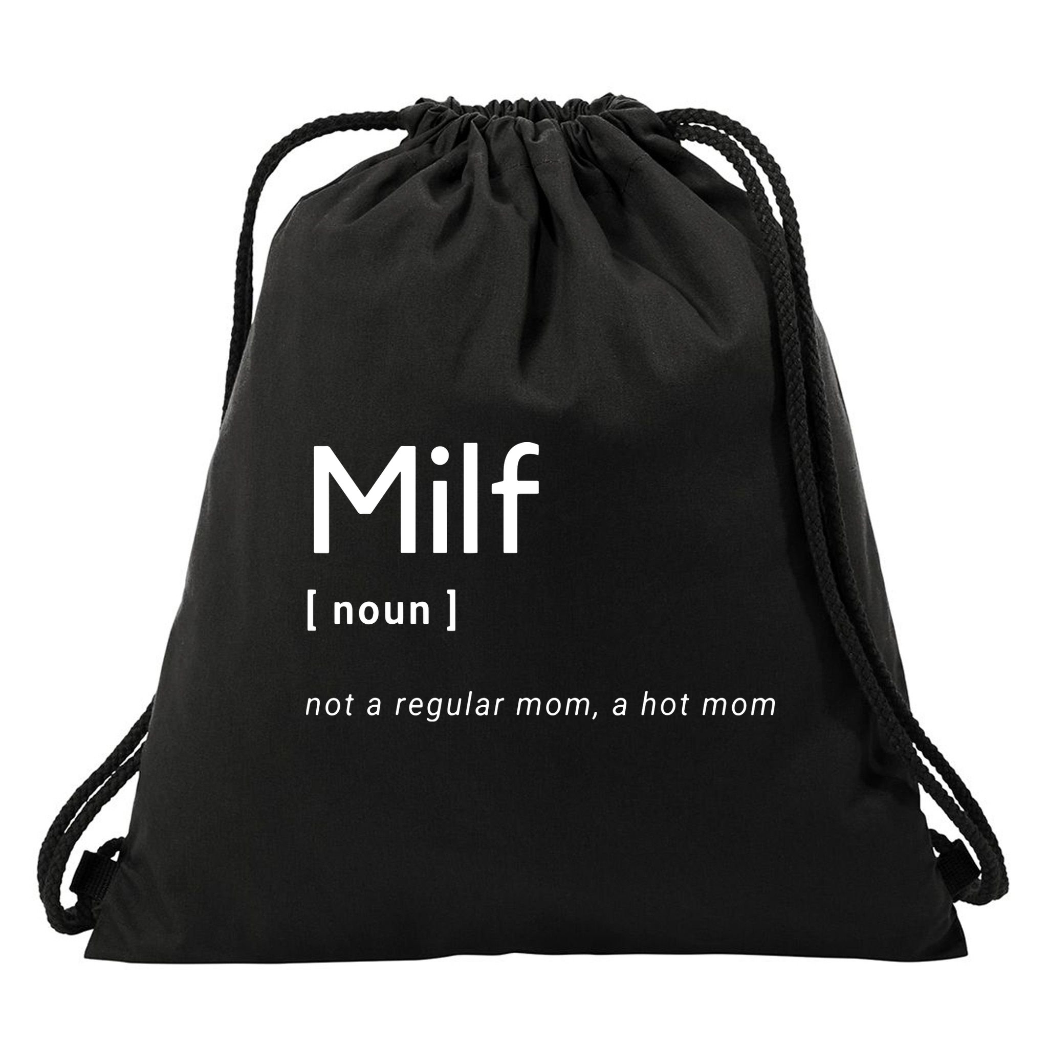 Milf Definition Fit Hot Mom Milf For Mother's Day Funny Drawstring Bag