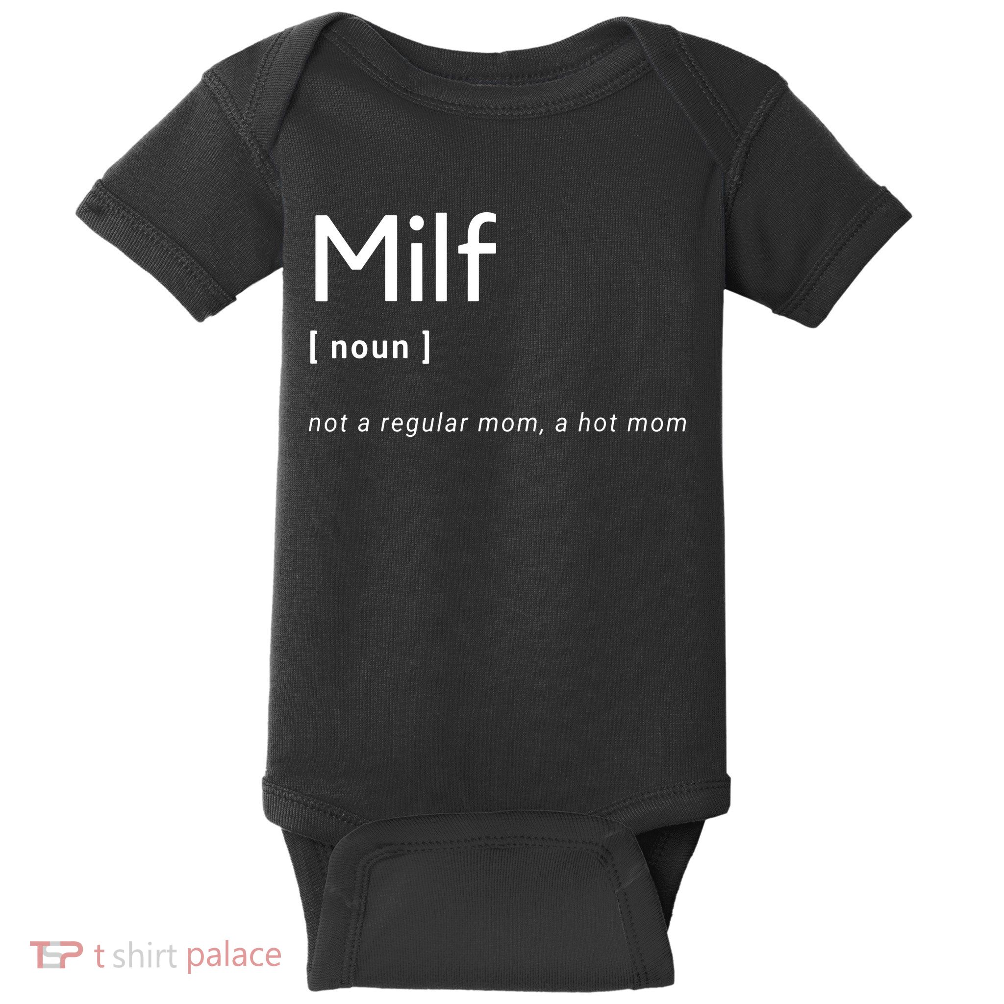 Milf Definition Fit Hot Mom Milf For Mother's Day Funny Baby Bodysuit