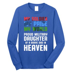 Military Daughter Freedom Memorial Day Gift Long Sleeve Shirt